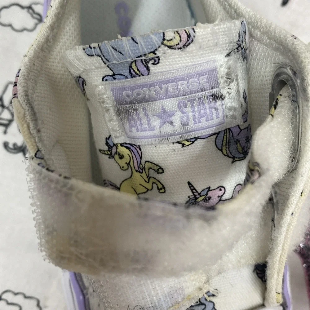 Little Kids Girls Converse Chuck Taylor All Star Easy On Unicorns Shoes Size 5 C